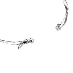 Histoire D'Or Bracelet Jonc Nathaelae Argent Blanc -Boucles d'oreilles Bracelet Soldes FABFBW00PM view1