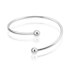 Histoire D'Or Bracelet Jonc Noûr Argent Blanc