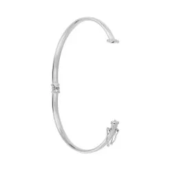 Histoire D'Or Bracelet Jonc Valery Argent Blanc -Boucles d'oreilles Bracelet Soldes FABFBW00UL view1