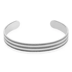 Histoire D'Or Bracelet Jonc Ayo Argent Blanc
