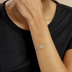 Histoire D'Or Bracelet Wandeline Argent Blanc 8 Histoire D'Or Bracelet Wandeline Argent Blanc -Boucles d'oreilles Bracelet Soldes FABFBW011P model0