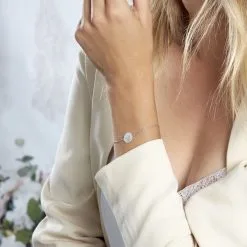 Histoire D'Or Bracelet Florine Argent Blanc -Boucles d'oreilles Bracelet Soldes FABFBW013A model0