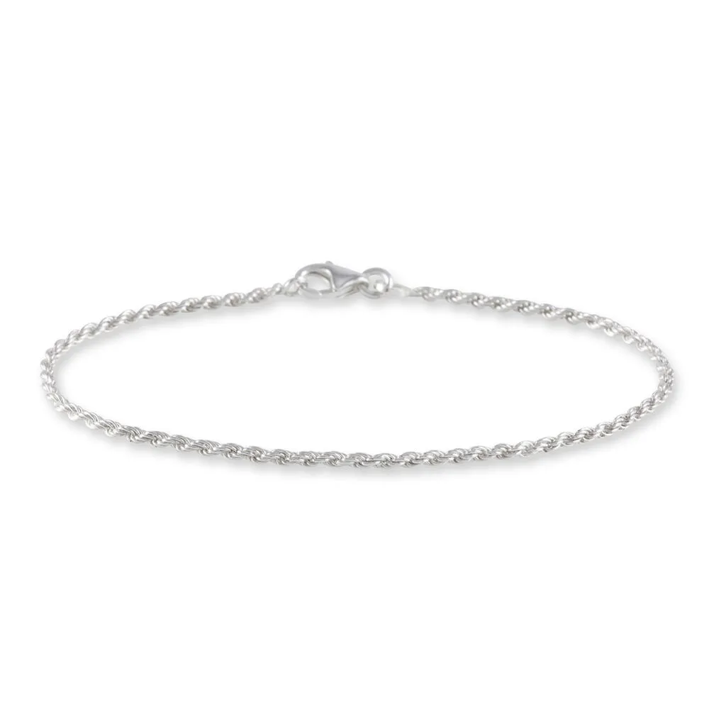 Histoire D'Or Bracelet Cacilda Maille Corde Argent Blanc 3 Histoire D'Or Bracelet Cacilda Maille Corde Argent Blanc