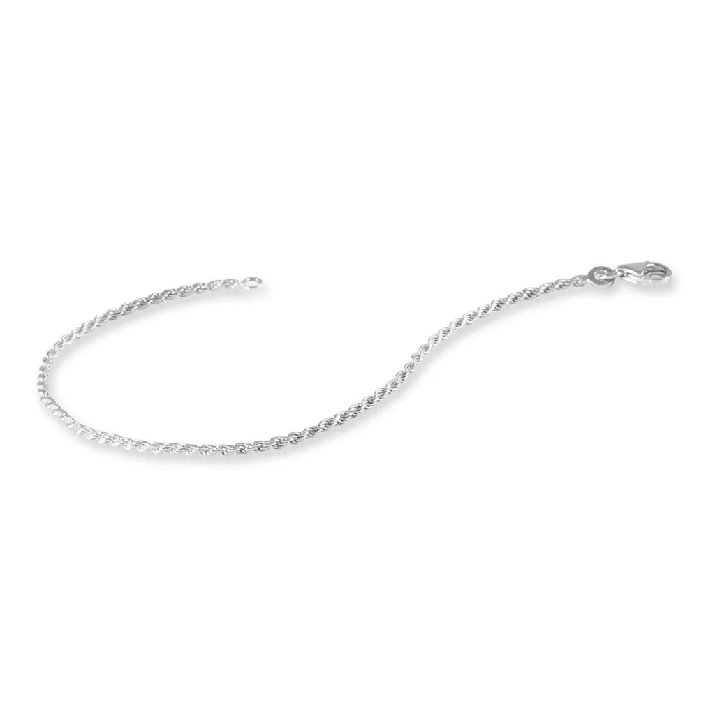 Histoire D'Or Bracelet Cacilda Maille Corde Argent Blanc 4 Histoire D'Or Bracelet Cacilda Maille Corde Argent Blanc – Image 2