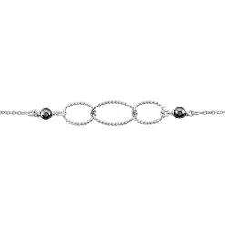 Histoire D'Or Bracelet Oswald Argent Blanc Pierre De Synthese -Boucles d'oreilles Bracelet Soldes FABFBXN003 view1