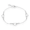 Histoire D'Or Bracelet Triple Argent Blanc Oxyde De Zirconium -Boucles d'oreilles Bracelet Soldes FABFBZW01Z master