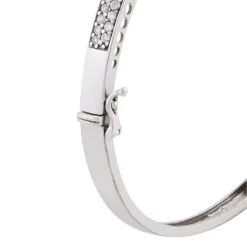 Histoire D'Or Bracelet Jonc Clélya Argent Blanc Oxyde De Zirconium -Boucles d'oreilles Bracelet Soldes FABFBZW026 view2