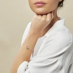 Histoire D'Or Bracelet Origami Argent Blanc Oxyde De Zirconium -Boucles d'oreilles Bracelet Soldes FABFBZW03V model0