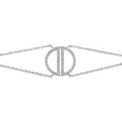 Histoire D'Or Bracelet Carmen Argent Blanc Oxyde De Zirconium -Boucles d'oreilles Bracelet Soldes FABFBZW03Z view1