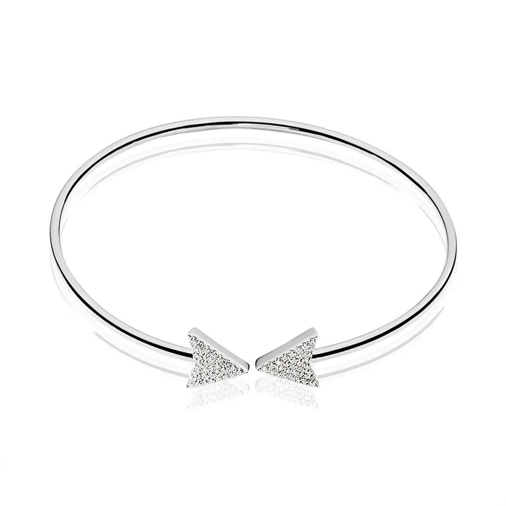 Histoire D'Or Bracelet Jonc Deva Argent Blanc Oxyde De Zirconium 3 Histoire D'Or Bracelet Jonc Deva Argent Blanc Oxyde De Zirconium