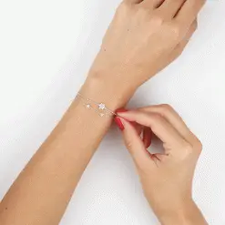 Histoire D'Or Bracelet Leila Argent Blanc Oxyde De Zirconium -Boucles d'oreilles Bracelet Soldes FABFBZW04Y view2