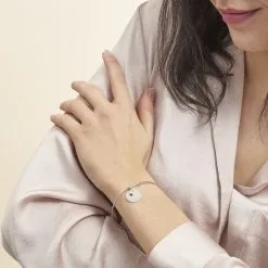 Histoire D'Or Bracelet Jonc Paula Argent Blanc Oxyde De Zirconium -Boucles d'oreilles Bracelet Soldes FABFBZW087 model0