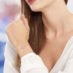 Histoire D'Or Bracelet Enoch Argent Blanc Oxyde De Zirconium -Boucles d'oreilles Bracelet Soldes FABFBZW0CG model0