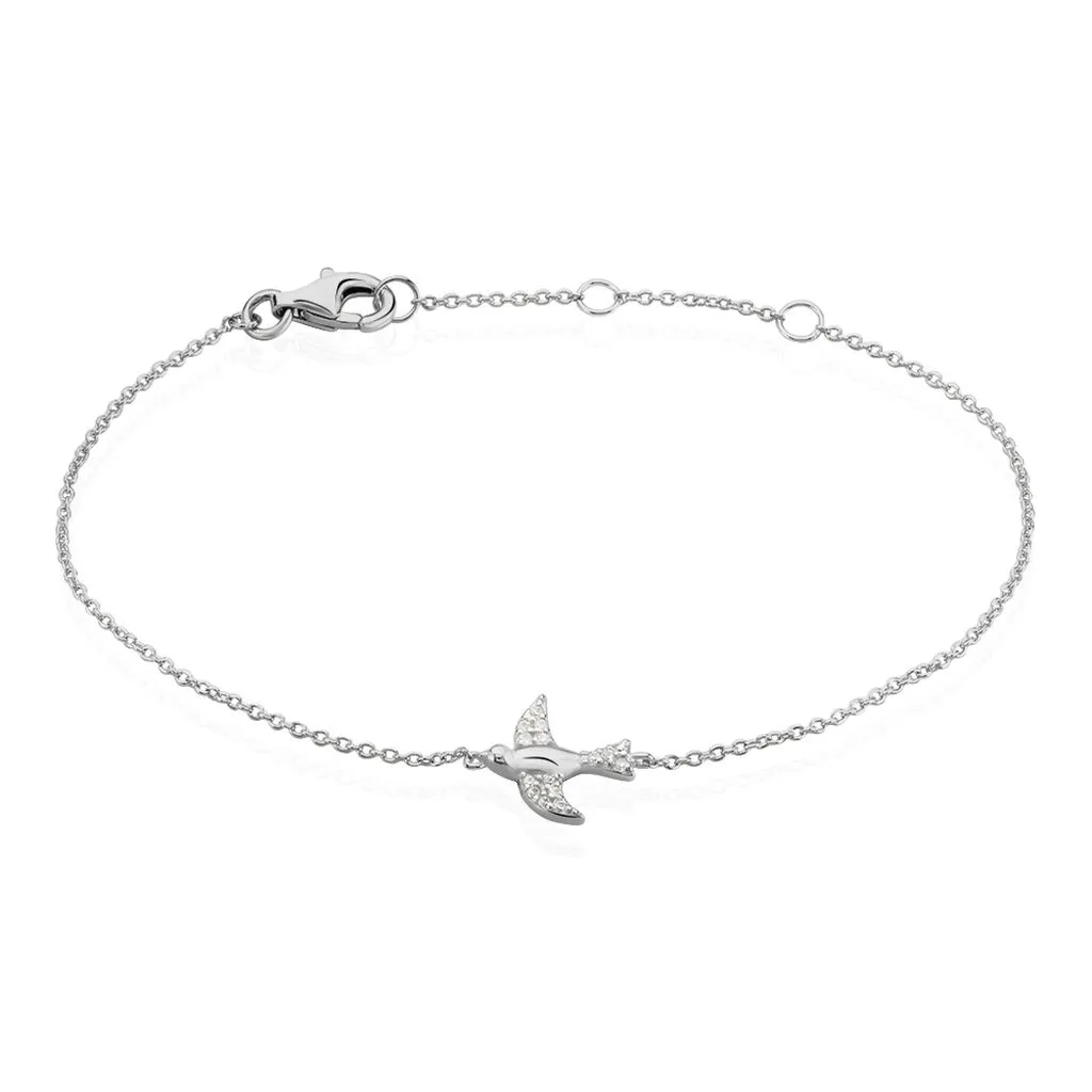 Histoire D'Or Bracelet Axella Argent Blanc Oxyde De Zirconium 3 Histoire D'Or Bracelet Axella Argent Blanc Oxyde De Zirconium