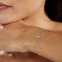 Histoire D'Or Bracelet Axella Argent Blanc Oxyde De Zirconium 9 Histoire D'Or Bracelet Axella Argent Blanc Oxyde De Zirconium -Boucles d'oreilles Bracelet Soldes FABFBZW0IO model1