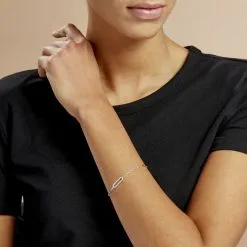 Histoire D'Or Bracelet Isabel Argent Blanc Oxyde De Zirconium -Boucles d'oreilles Bracelet Soldes FABFBZW0QE model0