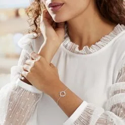 Histoire D'Or Bracelet Calandra Argent Blanc Oxyde De Zirconium -Boucles d'oreilles Bracelet Soldes FABFBZW0QQ model0