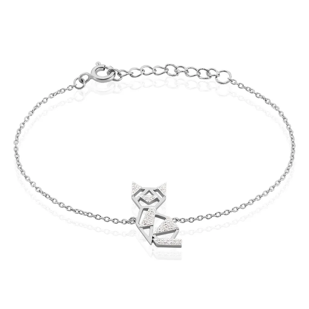 Histoire D'Or Bracelet Junien Argent Blanc Oxyde De Zirconium 3 Histoire D'Or Bracelet Junien Argent Blanc Oxyde De Zirconium