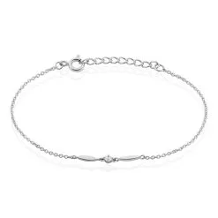 Histoire D'Or Bracelet Bormana Argent Blanc Oxyde De Zirconium