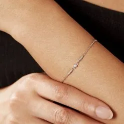 Histoire D'Or Bracelet Bormana Argent Blanc Oxyde De Zirconium -Boucles d'oreilles Bracelet Soldes FABFBZW0RP model1