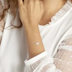 Histoire D'Or Bracelet Moric Argent Blanc Oxyde De Zirconium Nacre -Boucles d'oreilles Bracelet Soldes FABFBZW0SJ model0