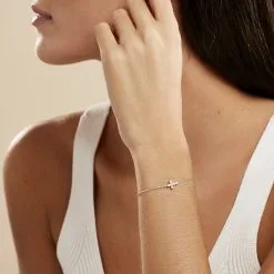 Histoire D'Or Bracelet Priscus Argent Blanc Oxyde De Zirconium -Boucles d'oreilles Bracelet Soldes FABFBZW276 model0