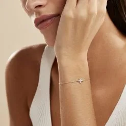 Histoire D'Or Bracelet Priscus Argent Blanc Oxyde De Zirconium -Boucles d'oreilles Bracelet Soldes FABFBZW276 model1