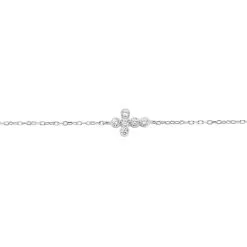 Histoire D'Or Bracelet Priscus Argent Blanc Oxyde De Zirconium -Boucles d'oreilles Bracelet Soldes FABFBZW276 view1