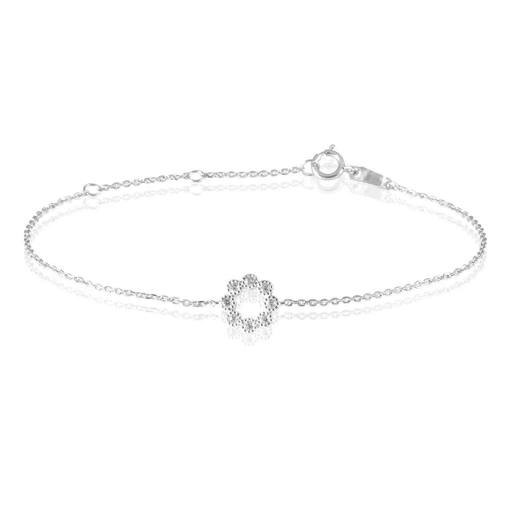 Histoire D'Or Bracelet Nostra Argent Blanc Oxyde De Zirconium 3 Histoire D'Or Bracelet Nostra Argent Blanc Oxyde De Zirconium