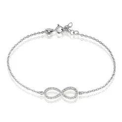 Histoire D'Or Bracelet Gwenaella Argent Blanc Oxyde De Zirconium