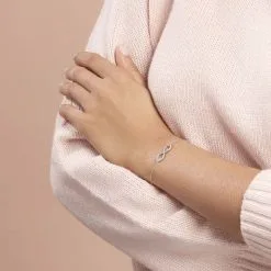 Histoire D'Or Bracelet Gwenaella Argent Blanc Oxyde De Zirconium -Boucles d'oreilles Bracelet Soldes FABFBZW714 model0