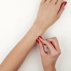 Histoire D'Or Bracelet Donatiane Argent Blanc Oxyde De Zirconium -Boucles d'oreilles Bracelet Soldes FABFBZW805 view2