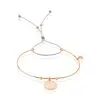 Histoire D'Or Bracelet Jonc Tam Argent Rose