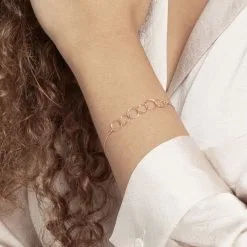 Histoire D'Or Bracelet Argent Rose Bulle -Boucles d'oreilles Bracelet Soldes FABFRW0129 model0