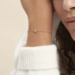 Histoire D'Or Bracelet Rossana Argent Rose Pierre De Synthese -Boucles d'oreilles Bracelet Soldes FABFRXW009 model0