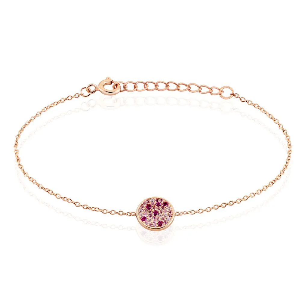 Histoire D'Or Bracelet Nelig Argent Rose Oxyde De Zirconium 3 Histoire D'Or Bracelet Nelig Argent Rose Oxyde De Zirconium