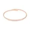 Histoire D'Or Bracelet Jonc Fuerza Argent Rose Oxyde De Zirconium