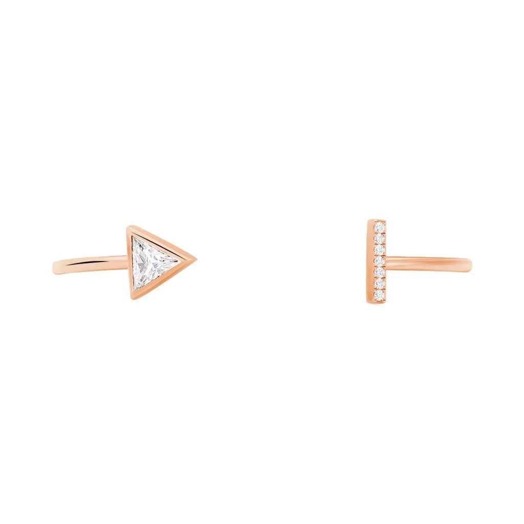 Histoire D'Or Bracelet Jonc Smita Argent Rose Oxyde De Zirconium 4 Histoire D'Or Bracelet Jonc Smita Argent Rose Oxyde De Zirconium – Image 2