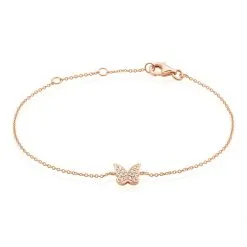 Histoire D'Or Bracelet Argent Rose Anne-lise Oxyde De Zirconium