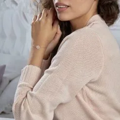 Histoire D'Or Bracelet Alexine Argent Rose Oxyde De Zirconium -Boucles d'oreilles Bracelet Soldes FABFRZW151 model0