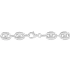 Histoire D'Or Bracelet Carrus Maille Grain De Cafe Argent Blanc -Boucles d'oreilles Bracelet Soldes FABHBW0233 view2