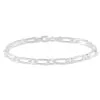 Histoire D'Or Bracelet Anilo Maille Alternee 1/1 Argent Blanc