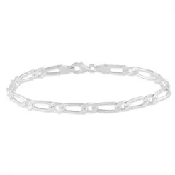Histoire D'Or Bracelet Anilo Maille Alternee 1/1 Argent Blanc