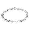 Histoire D'Or Bracelet Casper Maille Gourmette Argent Blanc 1 Histoire D'Or Bracelet Casper Maille Gourmette Argent Blanc -Boucles d'oreilles Bracelet Soldes FABHBW0275 master