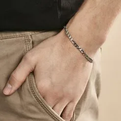 Histoire D'Or Bracelet Maille Argent Casper -Boucles d'oreilles Bracelet Soldes FABHBW0315 model0