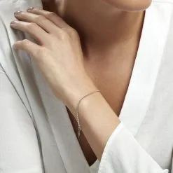 Histoire D'Or Bracelet Aune Argent Blanc -Boucles d'oreilles Bracelet Soldes FABHBW0335 model0