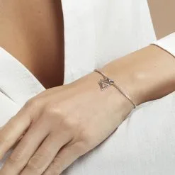 Histoire D'Or Bracelet Aune Argent Blanc -Boucles d'oreilles Bracelet Soldes FABHBW0335 model1