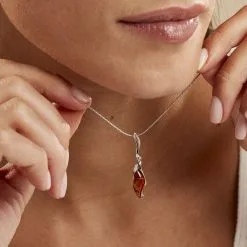 Histoire D'Or Collier Argent Blanc Milliana Ambre -Boucles d'oreilles Bracelet Soldes FACFBIM164 model1