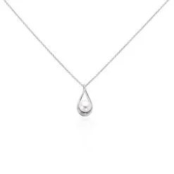 Histoire D'Or Collier Loren Argent Blanc Perle De Culture