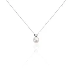 Histoire D'Or Collier Lorella Argent Blanc Perle De Culture